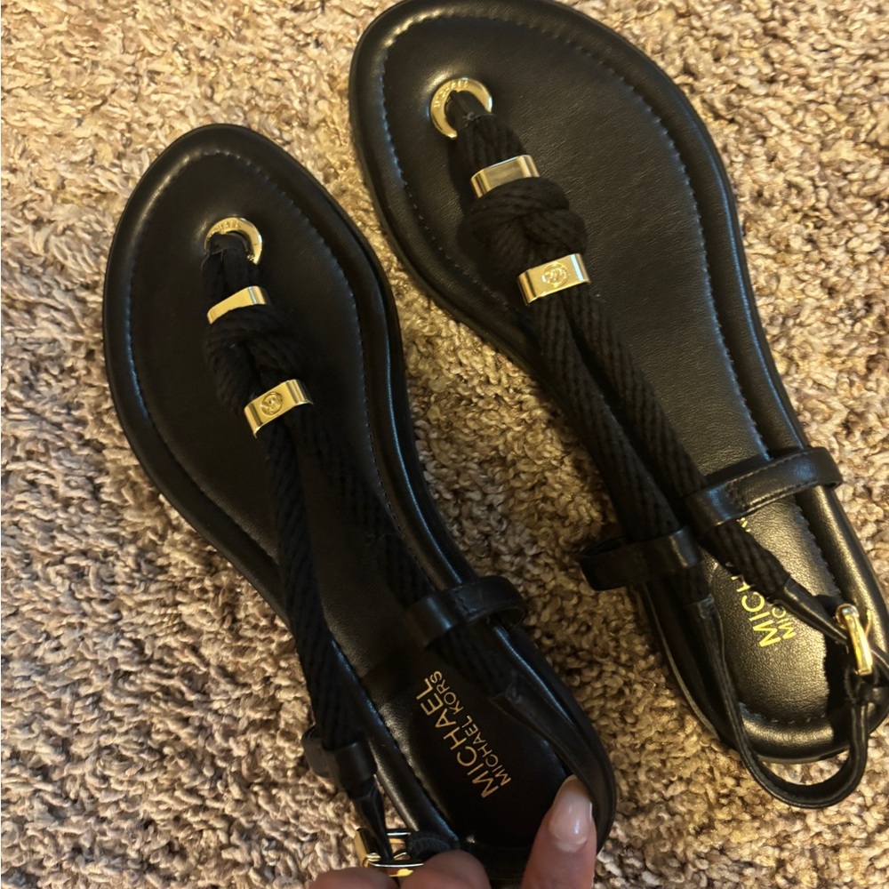 Michael Kors Black Sandals Sleek Design